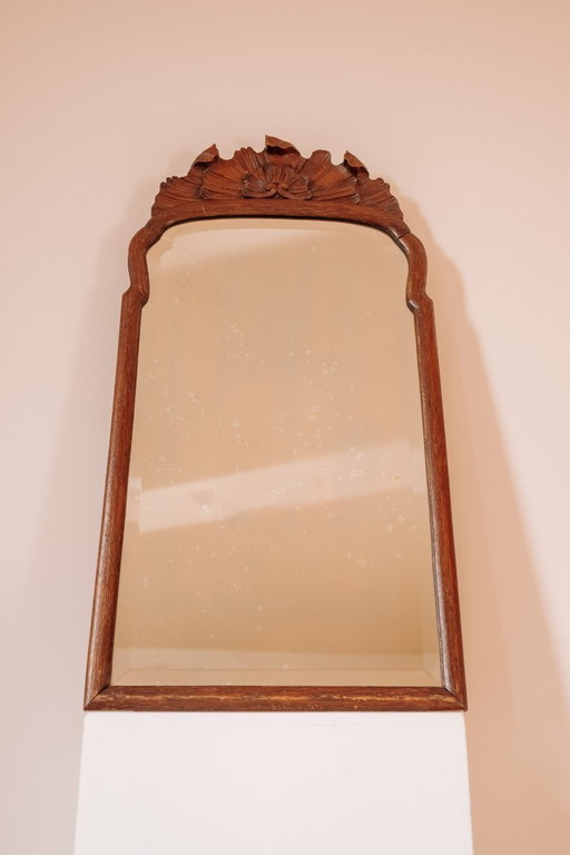 Antique wooden Soester mirror, late 19th century