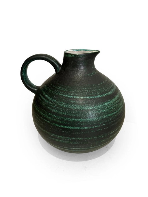 Huge Wächtersbach Pottery Vase with Handle, Germany, 1960s