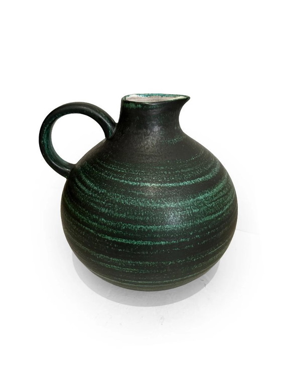 Image 1 of Huge Wächtersbach Pottery Vase with Handle, Germany, 1960s