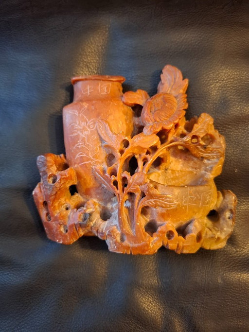 Vintage Soapstone Carving - Chinese 