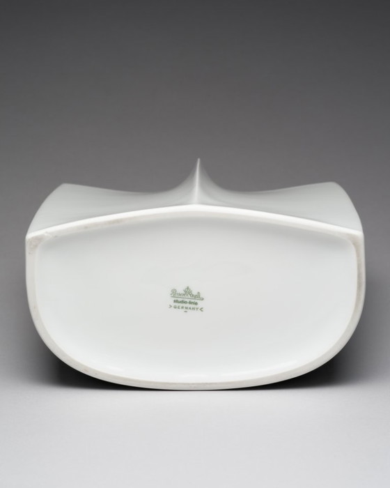 Image 1 of Rosenthal Porcelain Curated Set Wolf Karnagel “Owl” Vases & Jan van der Vaart