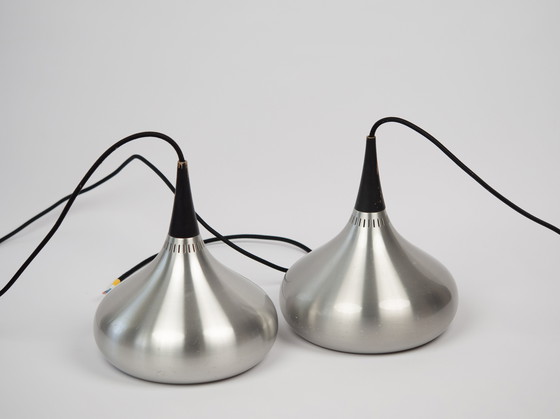 Image 1 of Paire de 2 lampes suspendues vintage danoises Orient by Jo Hammerborg, Fog og Morup, 1963