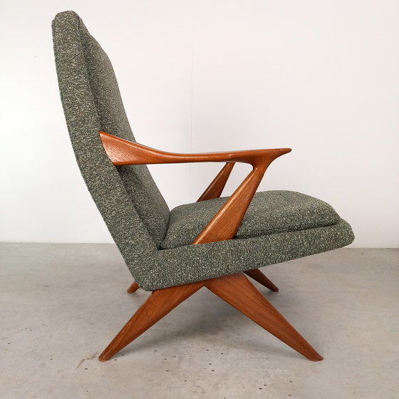 Image 1 of Ensemble de fauteuils design Mid-Century | vintage restaurés