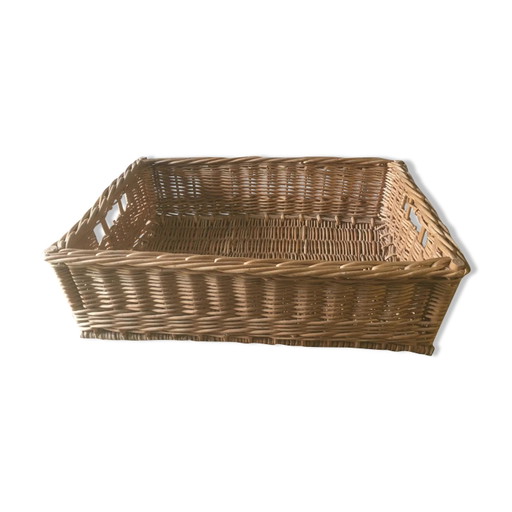 Cesta de panadero de mimbre