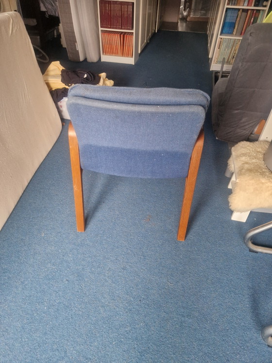 6 x Kinnarps Chairs from 1986 – Chairs and lounge chairs, Textile, Wood (photo 3 of 5)