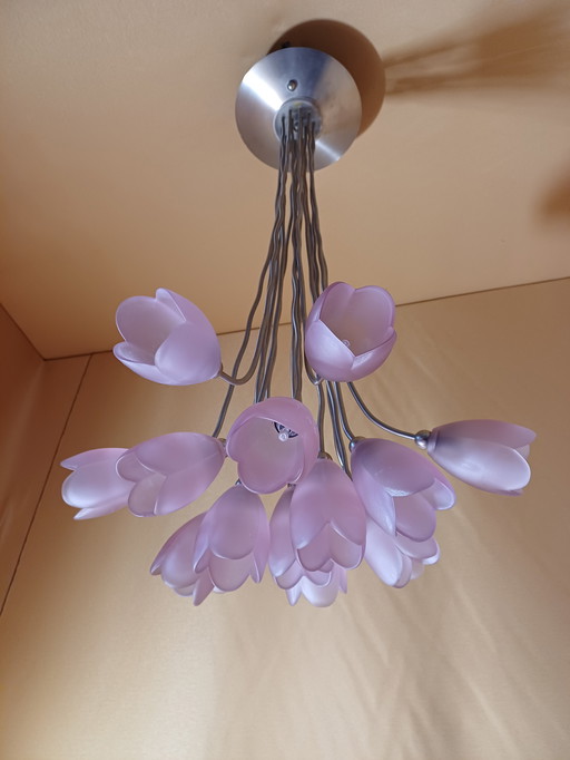 Harco Loor Design Lampe 15 Fliederfarbene Tulpen