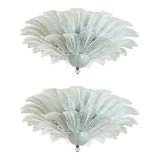 Image 1 of Venezianische Murano-Glas-Deckenleuchten von Simoeng, 2er-Set