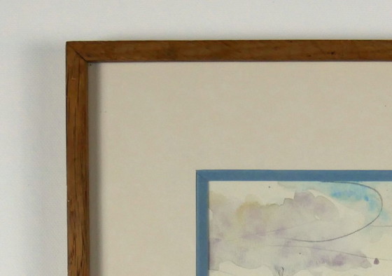 Image 1 of Ballerand Estate - Framed watercolor drawing.