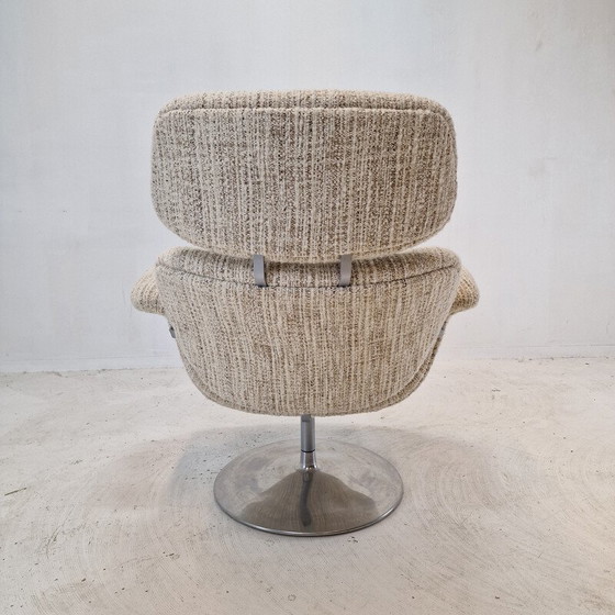 Image 1 of Fauteuil vintage avec ottoman par Pierre Paulin pour Artifort, 1980