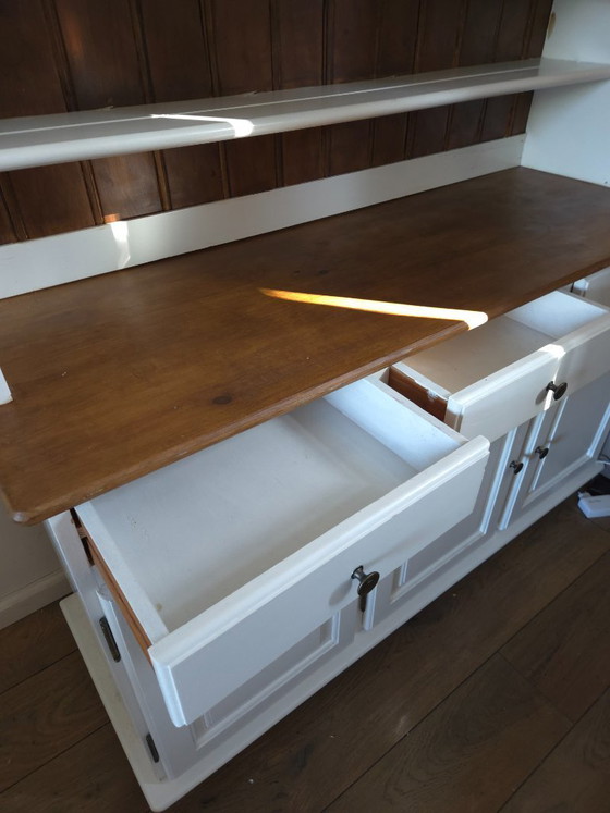 Image 1 of French Provençal or Rustic Farmhouse Buffet and Display Cabinet