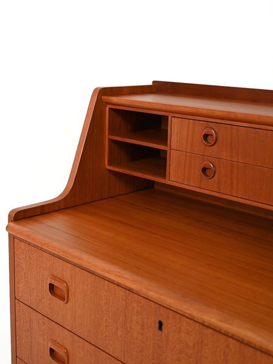 Image 1 of Secrétaire scandinavo con ripiano estraibile, anni '60