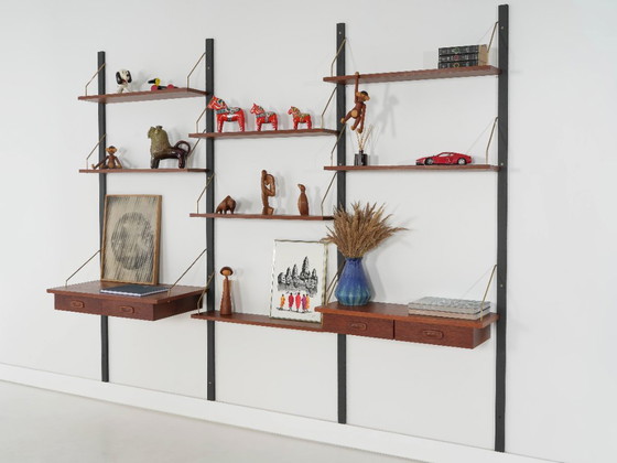 Estantería modular PS System de Preben Sørensen, chapa de teca, Dinamarca, años 70 – Estanterías de pared (photo 17 of 22)