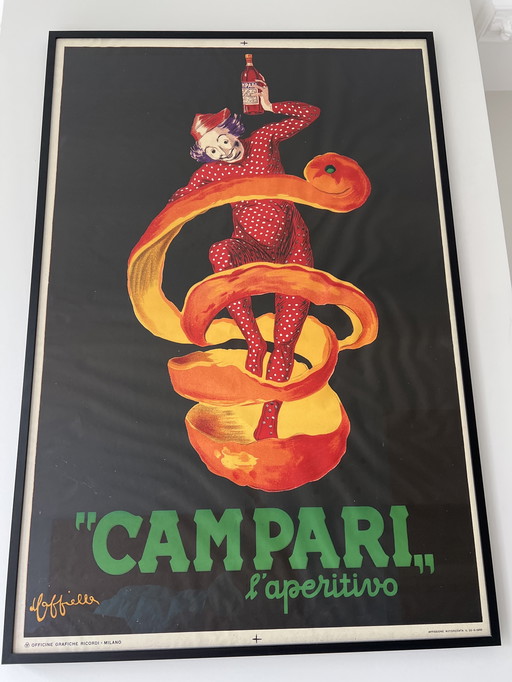 Vintage Campari Poster Leonetto Cappiello (1950) inkl. Rahmen