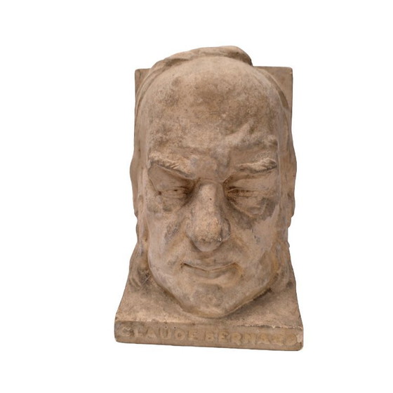 Image 1 of Französische Buchstützen aus Gips von Joanny Durand, Anfang des 20. Jahrhunderts