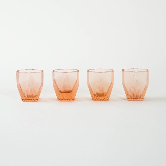 Image 1 of Juego de vasos de chupito, art déco, años 30, producción: Italia