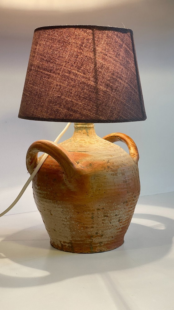 Image 1 of Vintage Handmade Pottery Lamp