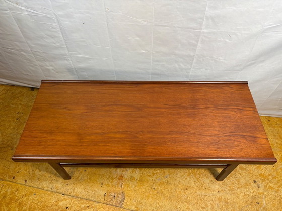 Image 1 of Mid-century retro vintage teak coffee table by myer (1960s) – stylish & functional.    A beautifully designed mid-century teak c
