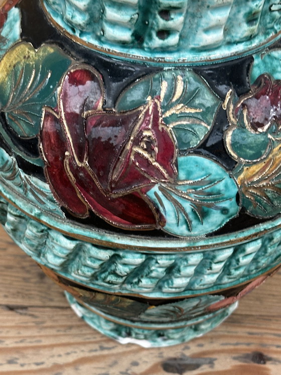 Image 1 of Monaco Ceramic Ball Vase - Vintage 70's - Signed- H 23 cm