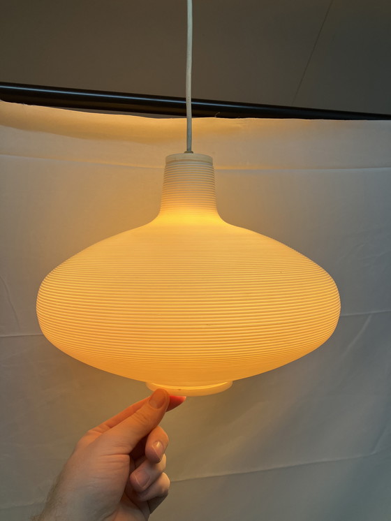 Image 1 of Vintage jaren 60 Rotaflex hanglamp met originele plafondkap!