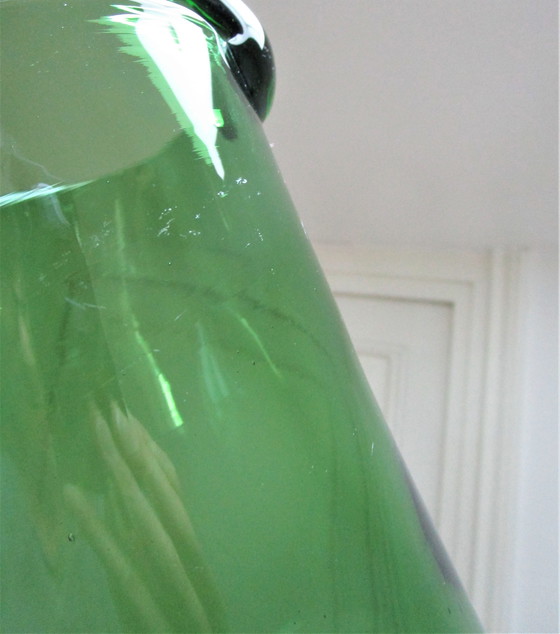 Image 1 of Pitcher empoli blown glass italy year 60