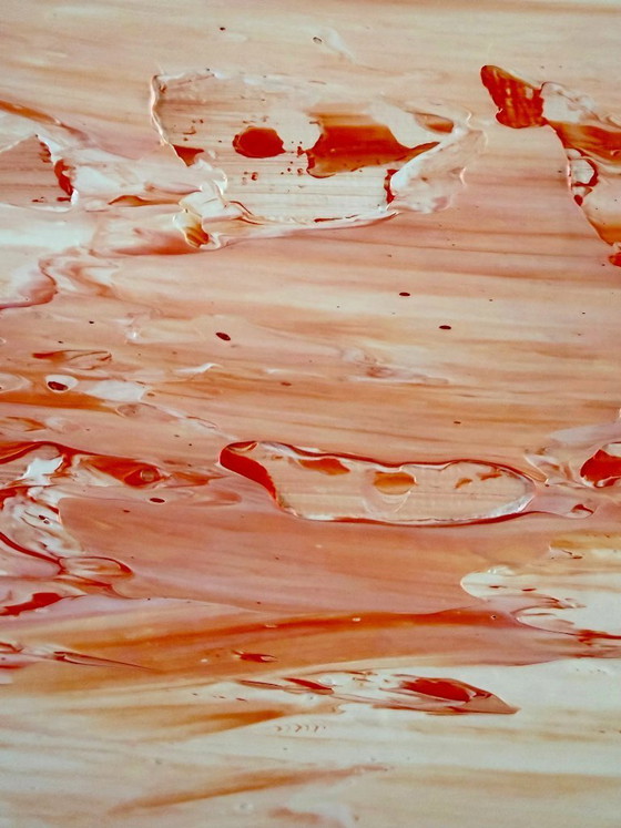 Image 1 of Birch V – Abstract painting with pastel colors and texture | 50x50 cm