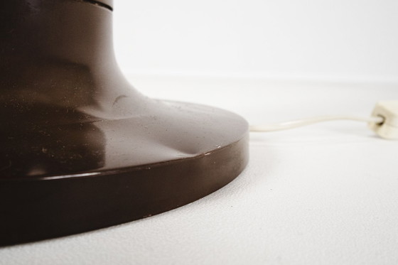 Image 1 of Stehlampe im Weltraumzeitalter aus Glas und Metall von Temde Leuchten, Schweiz, 1960er Jahre