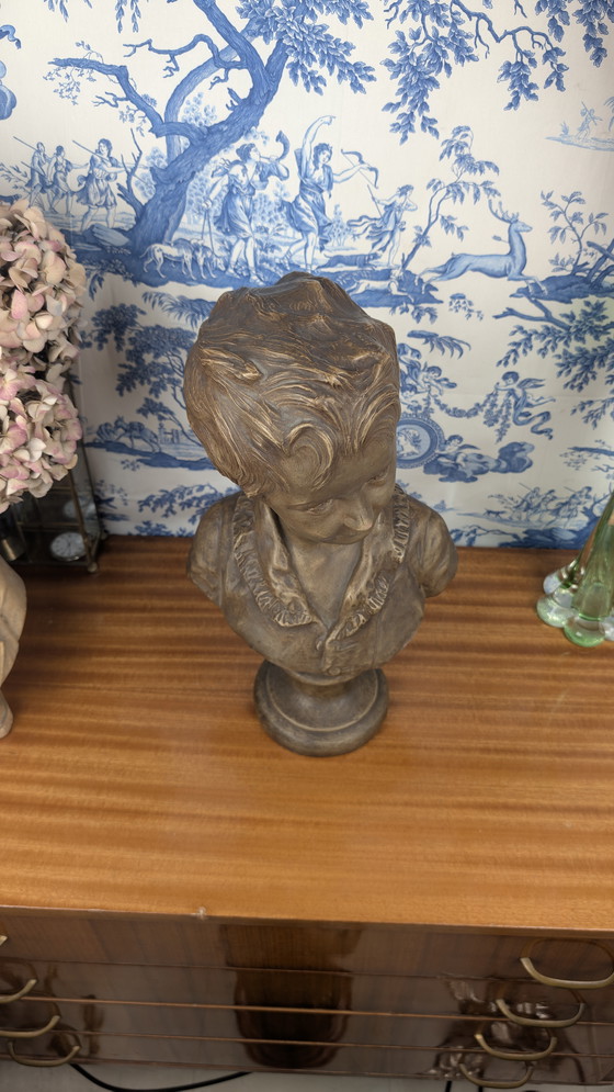 Image 1 of Buste en Terre Cuite d'Alexandre Brongniart d'Après Jean-Antoine Houdon