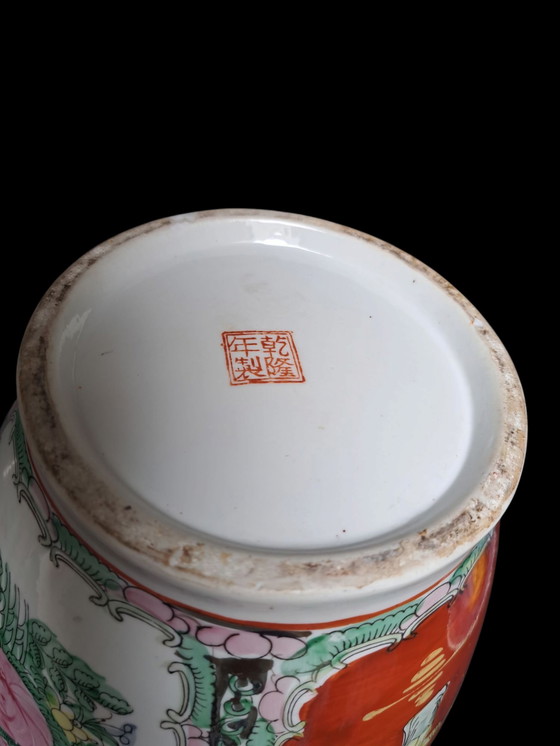 Image 1 of 2 grandi vasi cinesi vintage a forma di rose 