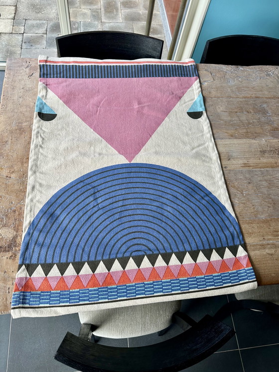 Image 1 of Designer design XL wall tapestry wall deco in pastel colors