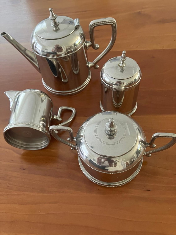 Tray with silver tea set – Bredemeijer, Tableware, Ceramic, Metal (photo 3 of 5)