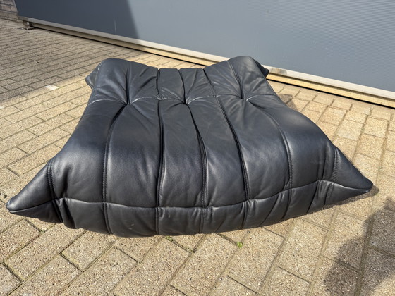 Image 1 of 100% authentic Togo Ligne Roset pouf in original black leather
