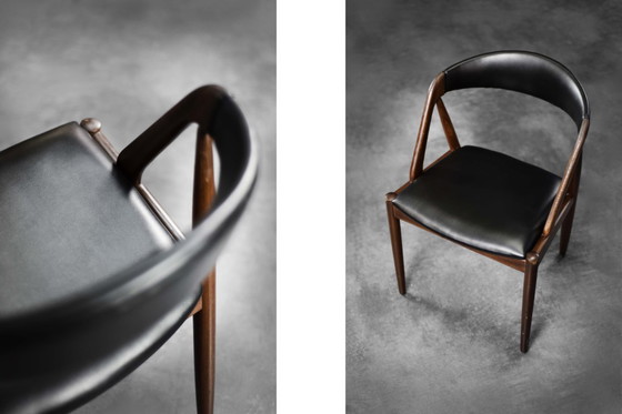 Image 1 of Vintage Mid-Century Danish Modern Teak Office Chair Model 31 by Kai Kristiansen for Schou Andersen Møbelfabrik, 1957