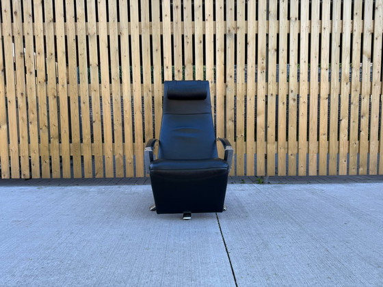 Jori Brainbuilder Mono-Move in pelle nera – Poltrone, Leather, Chrome, Modern (photo 2 of 21)