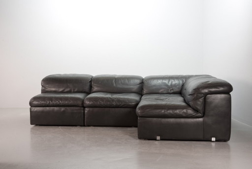Canapé modulaire Jeep en cuir gris, années 1970, ensemble de 4 – Durlet, modulaire banken, Leather (photo 2 of 38)