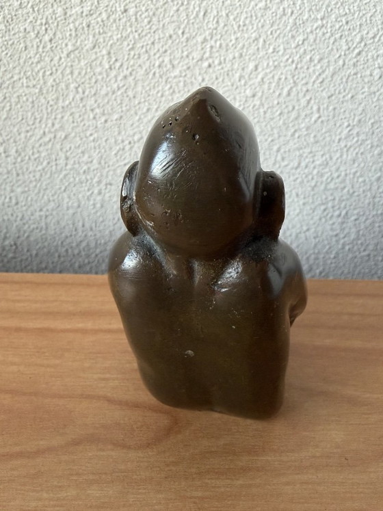 Lourde figurine Billiken en bronze de Florence Pretz 1908. – Sculptures (photo 6 of 7)