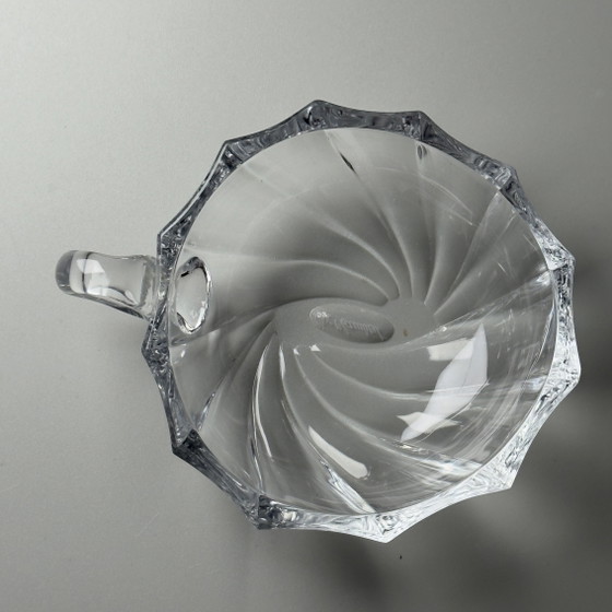 Image 1 of Val Saint Lambert – Dessertservice (6) – Muscheln – Kristall – ROYAL