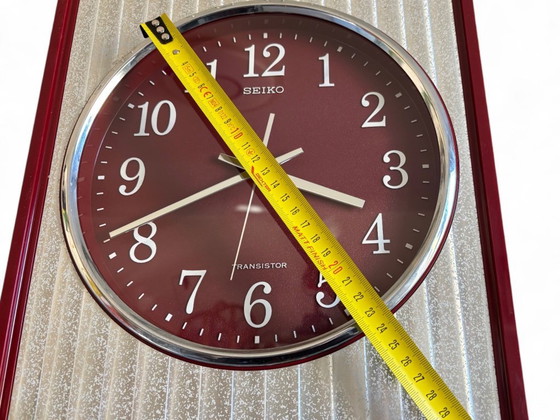 Image 1 of Vintage Seiko K. Hattori TA-503 Wall Clock – 1970s Japan – Fully Functional Mid Century Modern