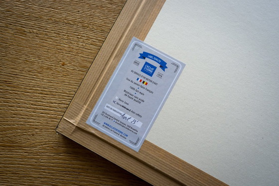 Image 1 of Set van 3 zwart-wit kustfoto's – Ingelijst met passe-partout en museumglas