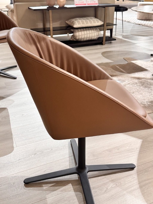 Ensemble de 6 chaises DAN de Draenert en cuir