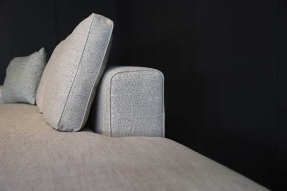 Image 1 of Minotti Williams 3-zitsbank met lounge – nieuw gestoffeerd