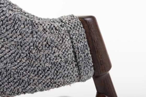 Set of 6 vintage dining chairs in grey bouclé (photo 12 of 14)