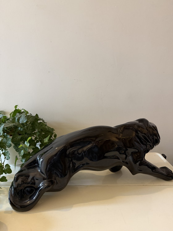Scultura di Leone in Ceramica Italiana – Oggetti decorativi (photo 2 of 5)