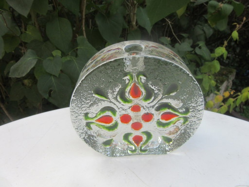 Walther Glas Strukturierte Glasvase Stielknospe Solifleur .Floral Modernistisch