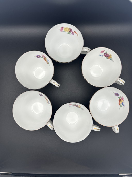 Coffee service Hutschenreuther Dresden Moritzburg 6 persons used 23 pieces