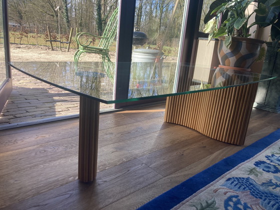 Image 1 of Vintage Salontafel Deens Mid Century Glas