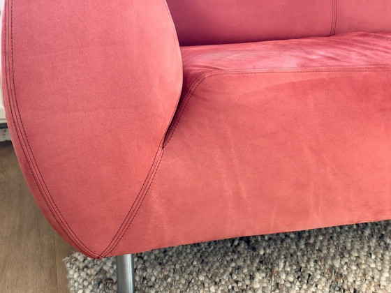 Gelderland Young 2.5-seater sofa, 3-5 seaters, Leather, Metal, Red, Modern (photo 9 of 15)