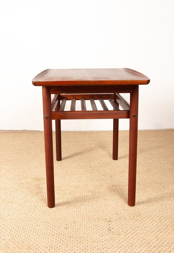 Image 1 of Teak-Couchtisch, zweistufig, Modell PJ 107 von Grete Jalk für Poul Jeppesen, 1960.