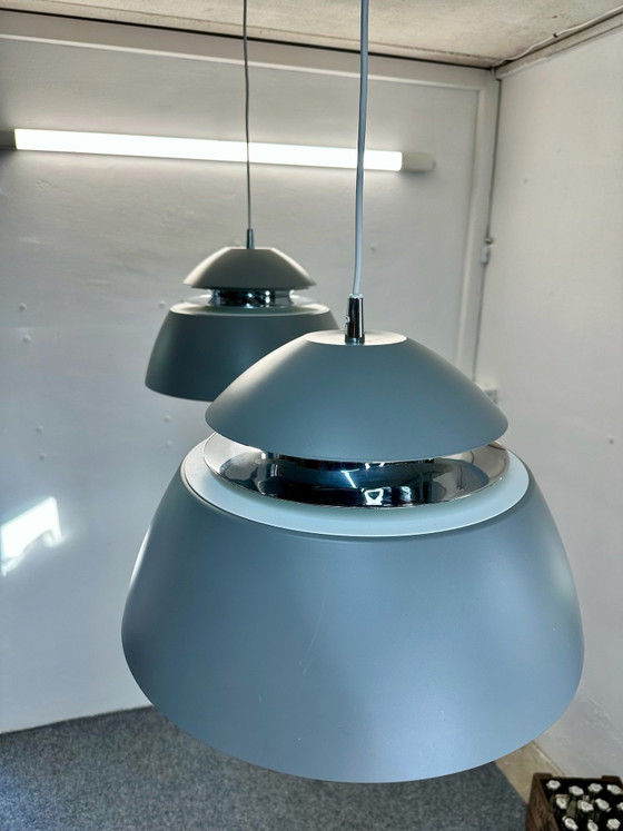 2 Design Belid Avalon Ceiling lights T1301 Mid Century Space Age, Metal, Grey (photo 12 of 14)