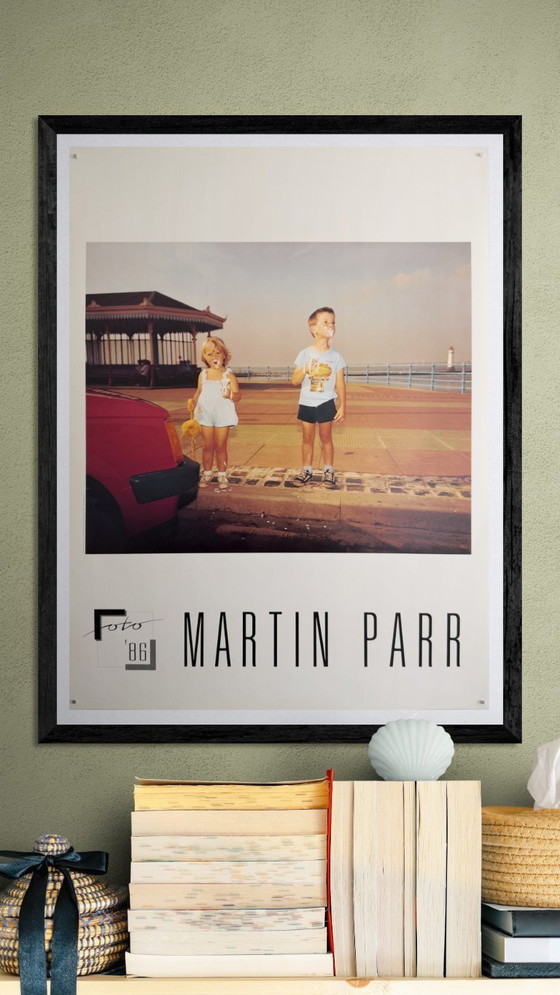Image 1 of 📷 Martin Parr – Foto '86 – 1986 – Original Poster | British seaside documentary in brash mid‑80s color | 80 × 60 cm