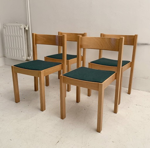 4 sedie vintage in legno Flötotto